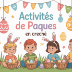 activité creche paques enfants décorations oeufs ambiance joyeuse