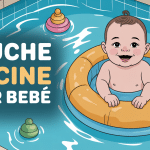 bebe piscine couche aquatique bébé souriant