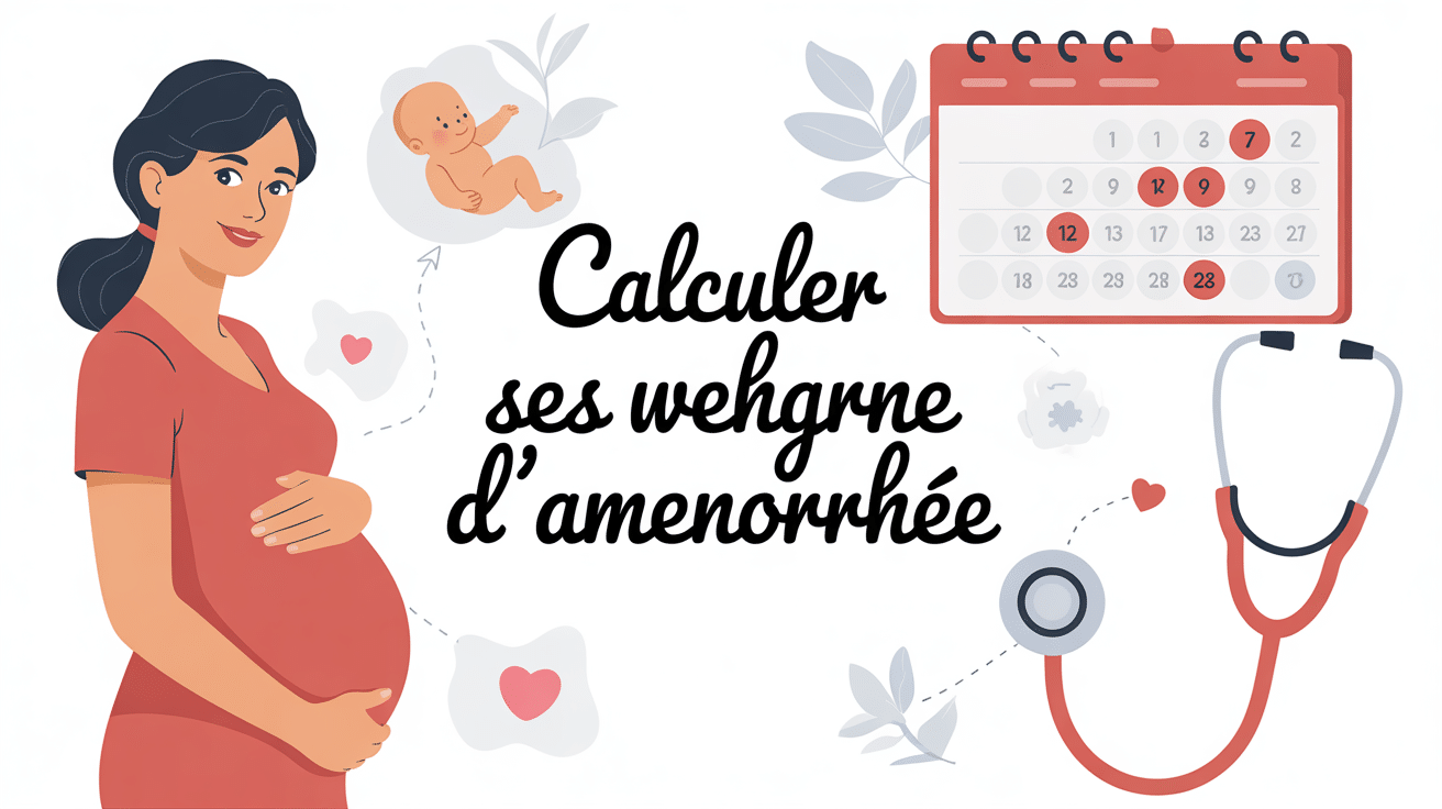 Calculer les semaine aménorrhée femme enceinte calendrier