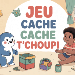jeu cache cache t'choupi pingouin bleu enfants