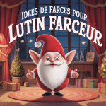 lutin farceur idee dans un salon de noel