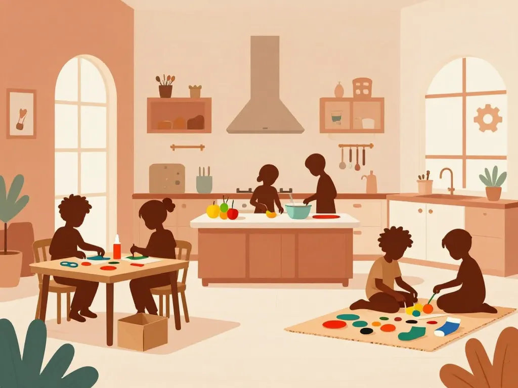 activités 6-12 ans à la maison bricolage cuisine tri