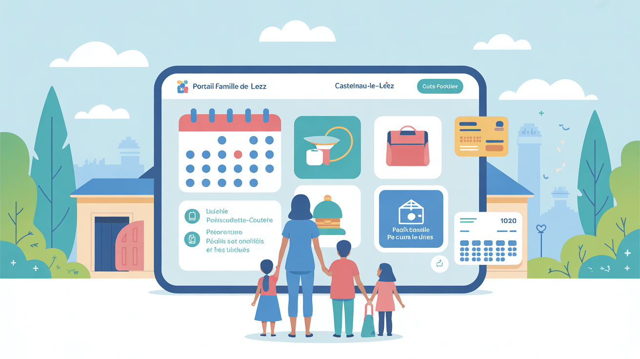 Illustration du portail famille castelnau le lez et services