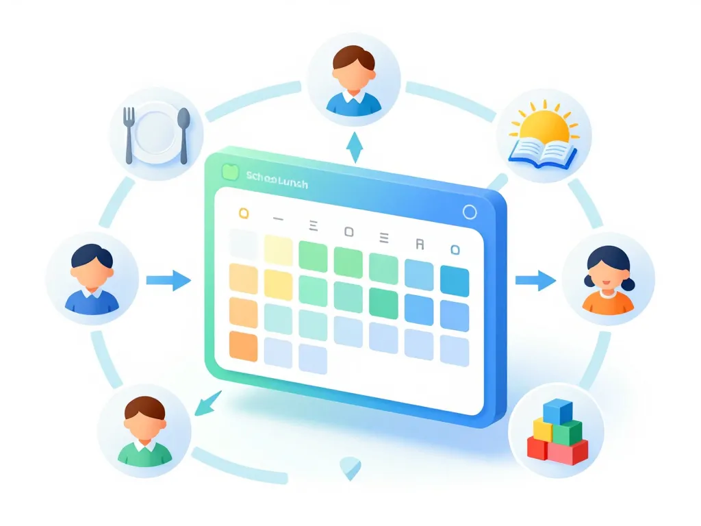 Schéma des réservations sur le portail famille Clamart