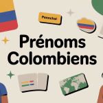 Illustration éditoriale du panorama de prénom colombien