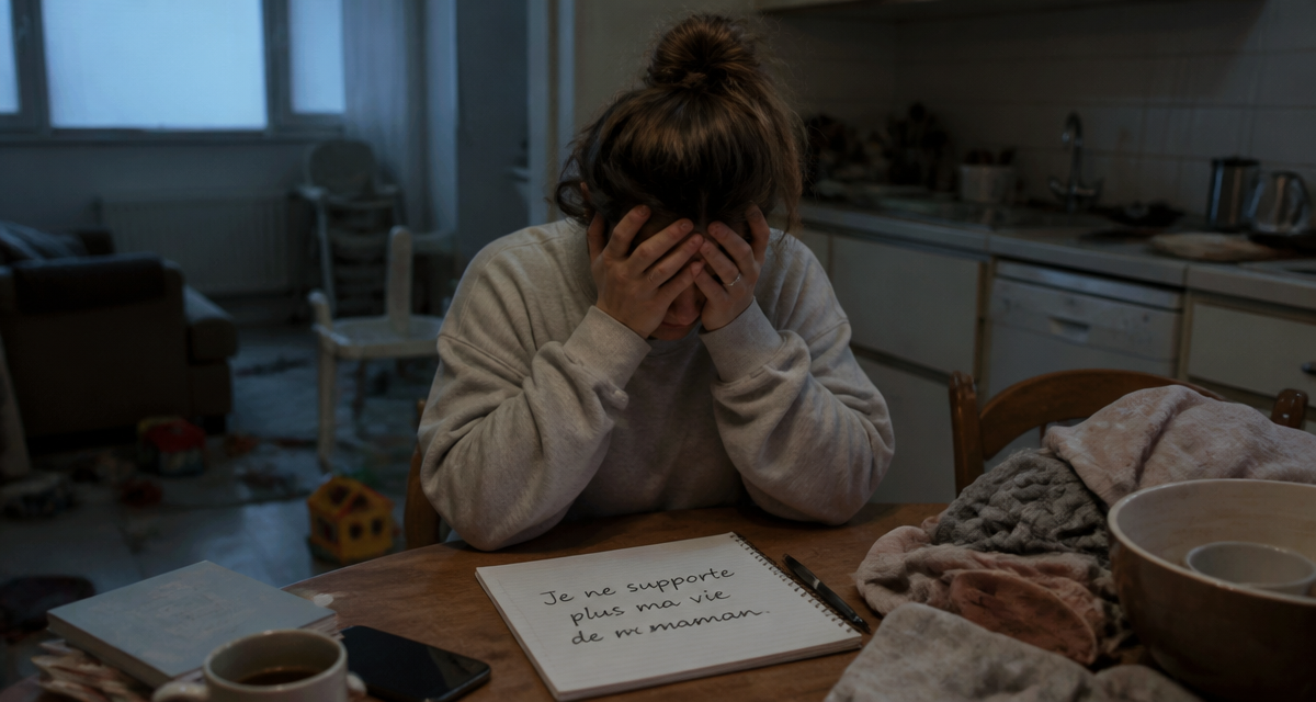 je ne supporte plus ma vie de maman mère épuisée cuisine
