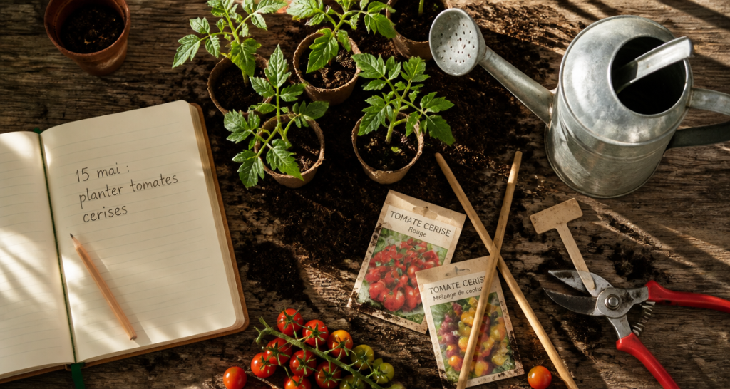 quand planter tomates cerises jeunes plants godets