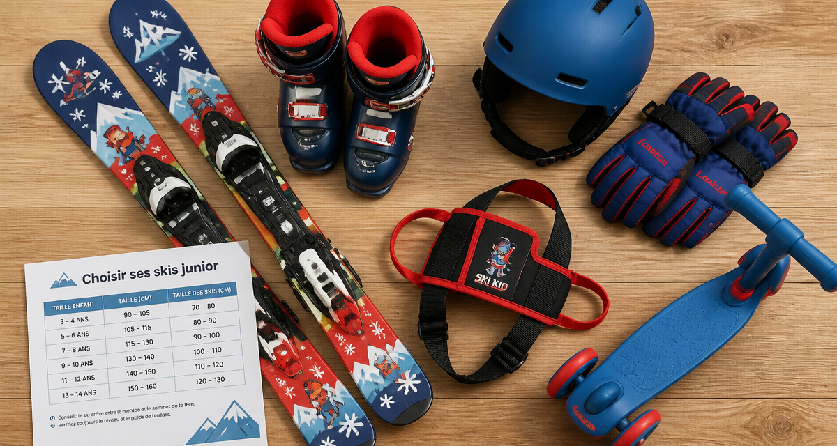 ski enfant matériel et tableau des tailles