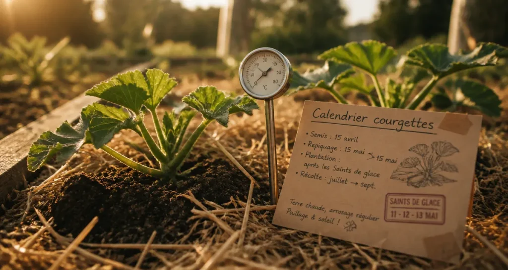 Quand planter les courgettes : calendrier des semis au potager