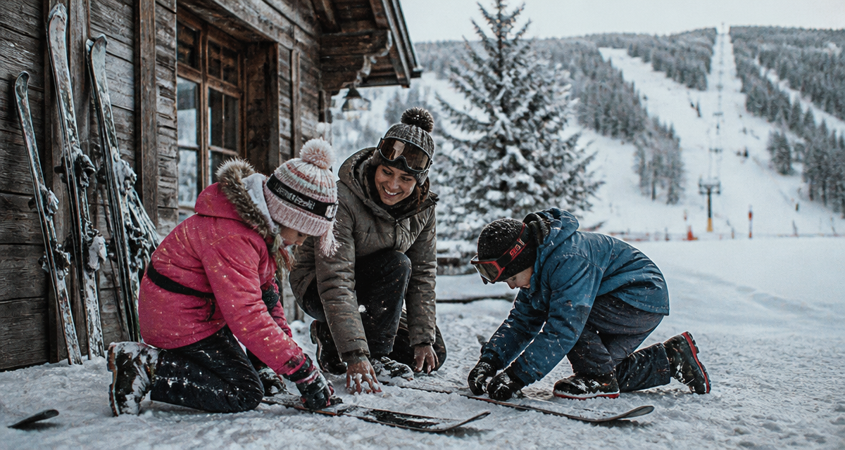 ski massif central station familiale famille chalet