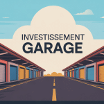 acheter un garage et le louer illustration parking stylisé