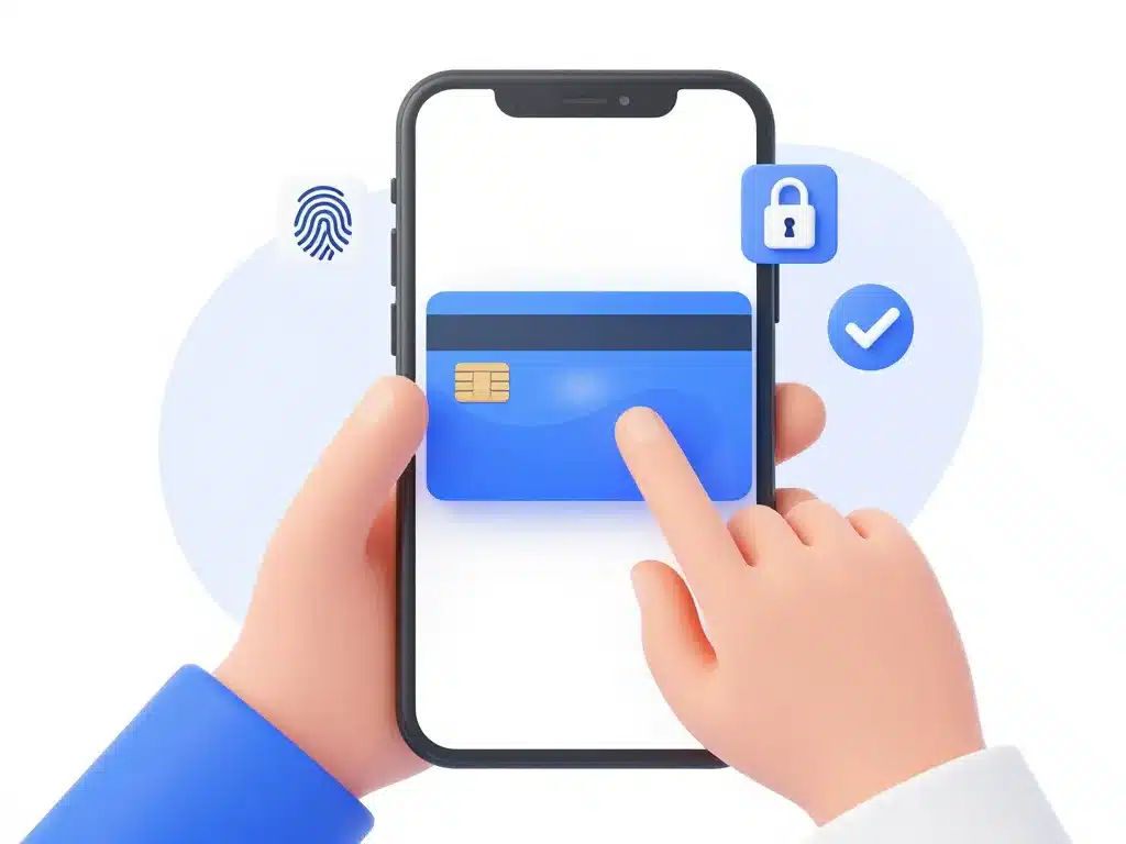 activation carte virtuelle hello bank sur mobile avec icônes sécurité