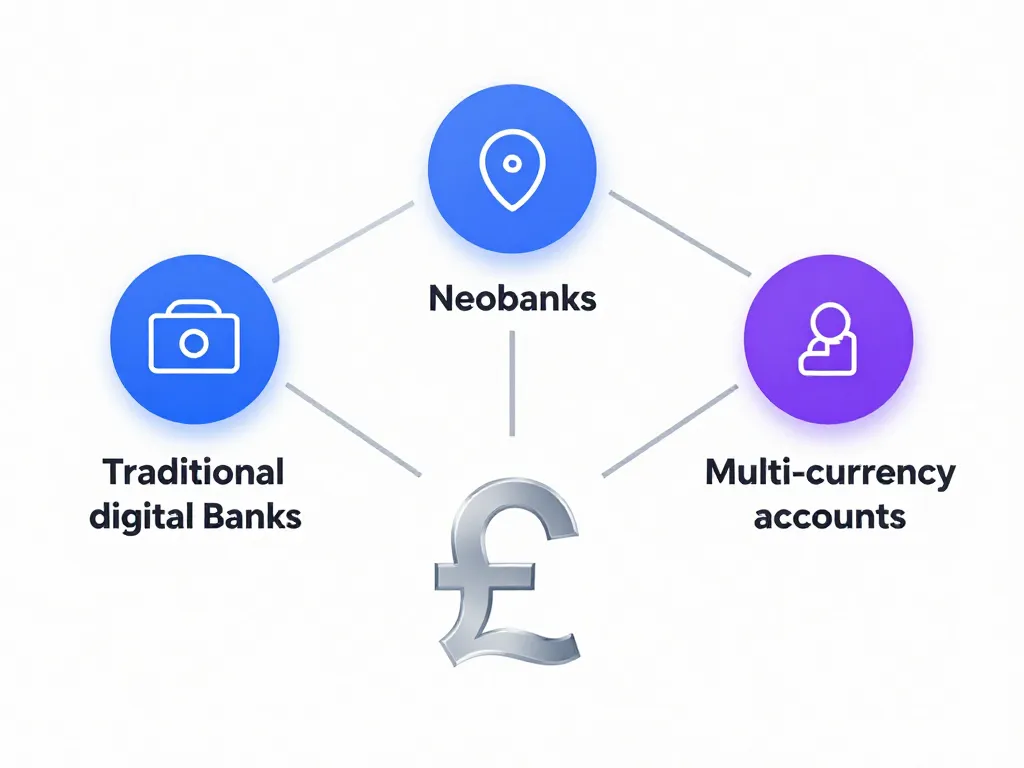 diagramme concept banque en ligne anglaise types