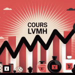 cours lvmh depuis 20 ans illustration graphique luxe
