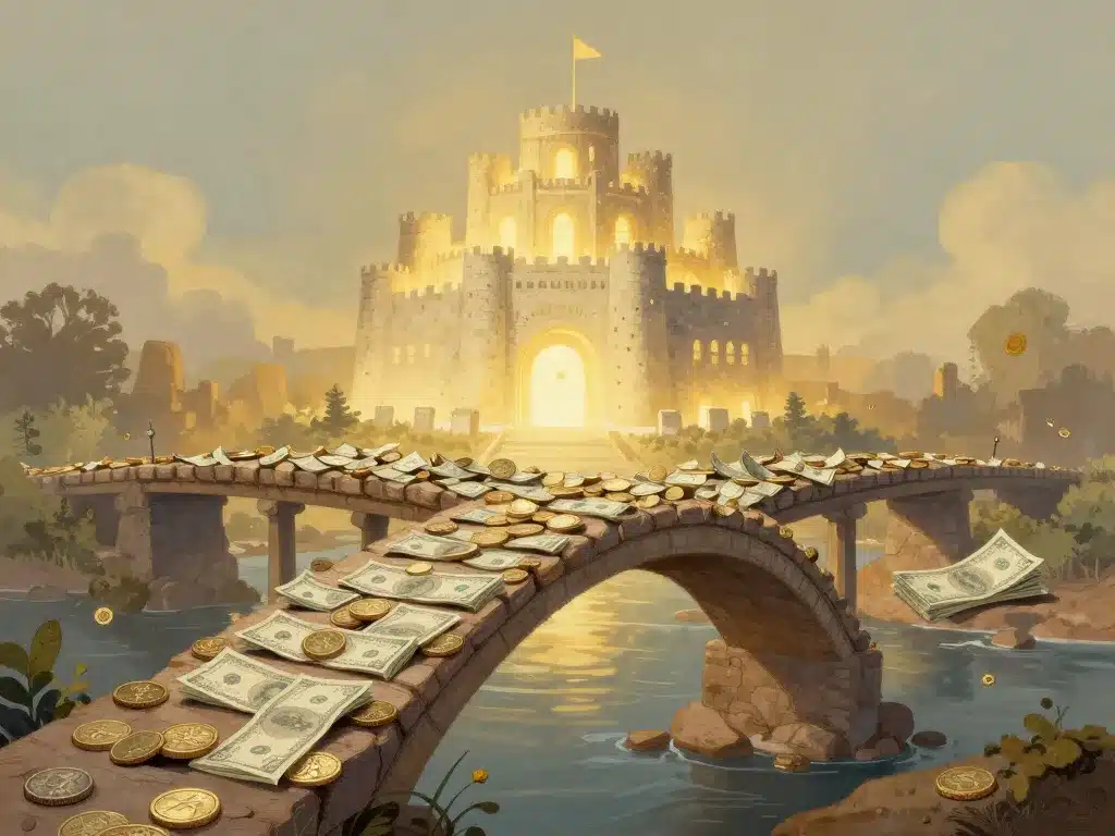 instant cash flow illustration pont stabilité argent