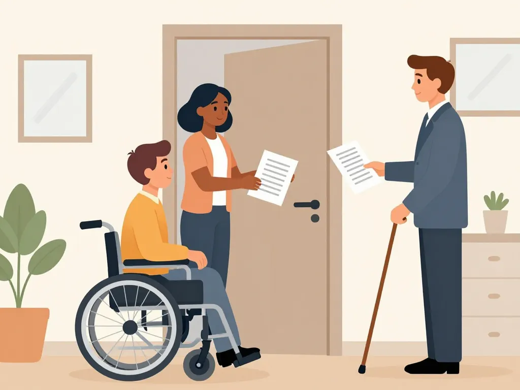 locataire handicapé résiliation bail échange documents