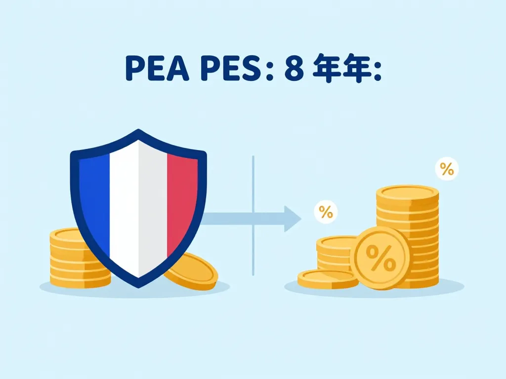 pea fiscalité après 8 ans diagramme fiscal gains et prélèvements sociaux
