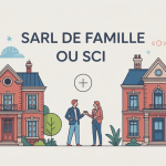 illustration sarl de famille ou sci pour gestion immobilière et transmission