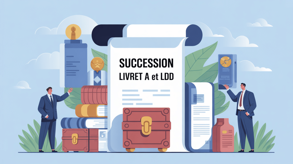 succession livret a et ldd illustration héritiers et coffre