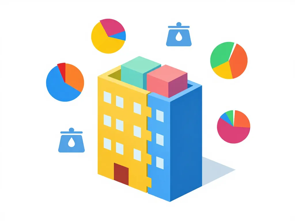 tableau calcul tantième copropriété blocs diagramme parts