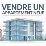 Vendre appartement neuf moderne illustration vectorielle