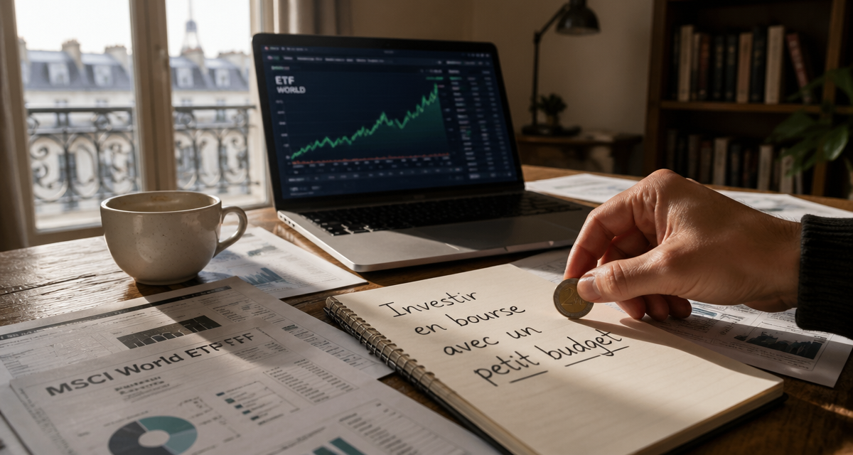 investir en bourse petit budget table carnet