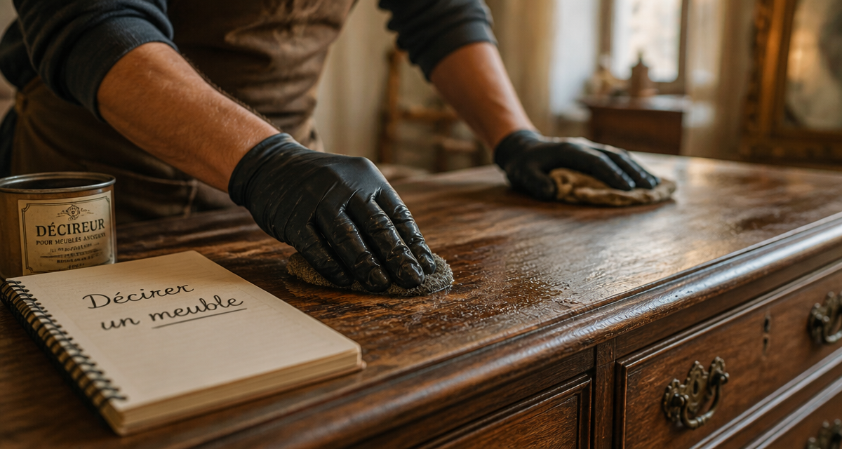 comment enlever la cire sur un meuble ancien en bois