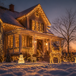 decoration noel exterieur maison guirlandes led