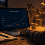 epargne simulation sur ordinateur portable