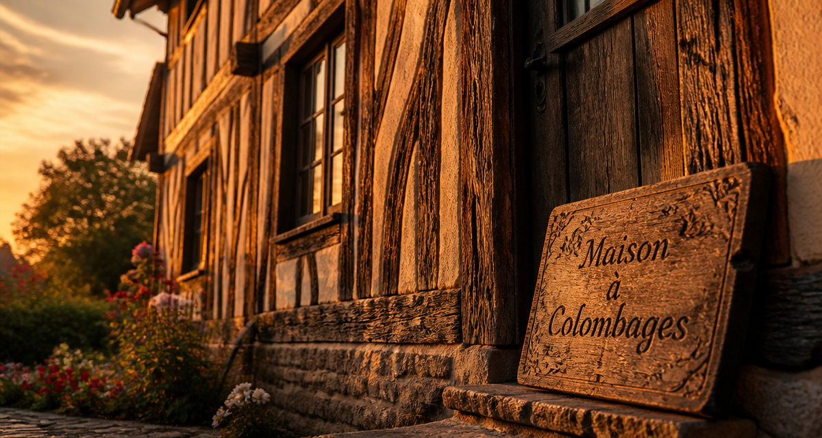 colombage maison normande bois et torchis