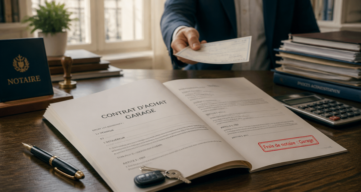 garage frais de notaire contrat et clés