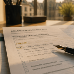 Formulaire case 2CK impots sur bureau