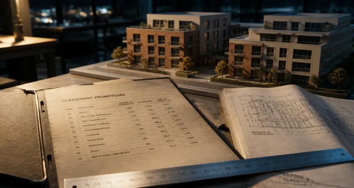 Classement promoteur immobilier : leaders du neuf, dossier et maquette de résidence