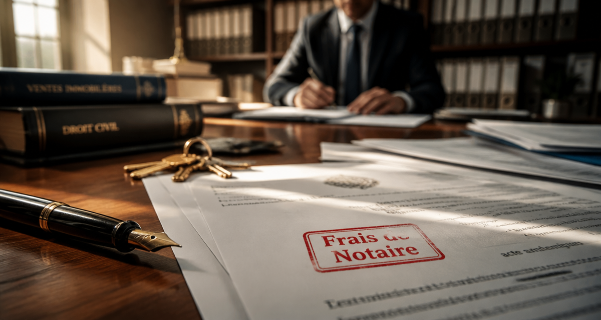 frais de notaire pour une sci, bureau de notaire, documents et clés