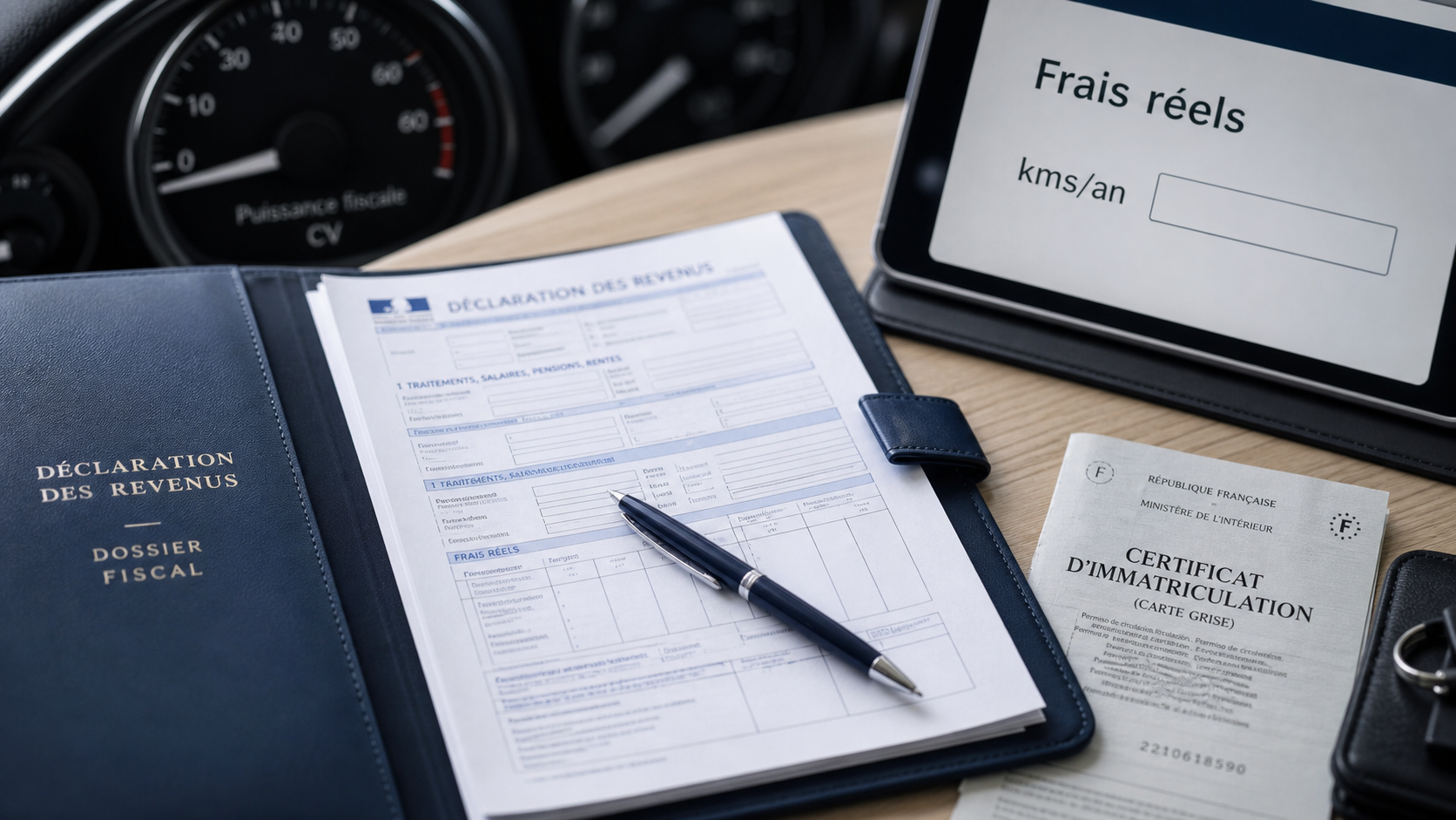 Calcul des frais kilométriques pour declarer kms impots