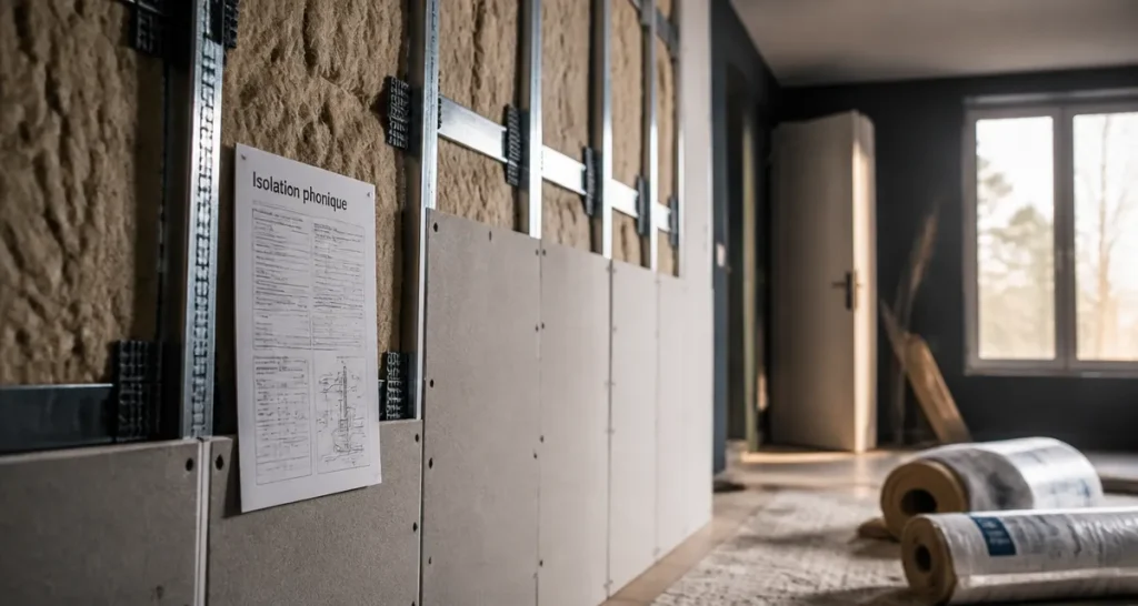 Isoler phoniquement une pièce : isolation phonique, laine de roche et plaques prêtes à poser