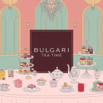 illustration bulgari tea time ambiance luxe palace