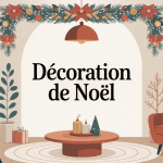 decoration de noel festive salon moderne