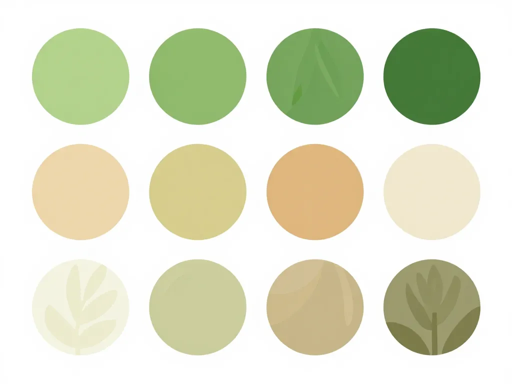 palette couleurs le vert potelé d'italie concept moderne