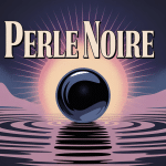 illustration perle noir ambiance précieuse