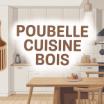 poubelle cuisine bois intégrée déco moderne