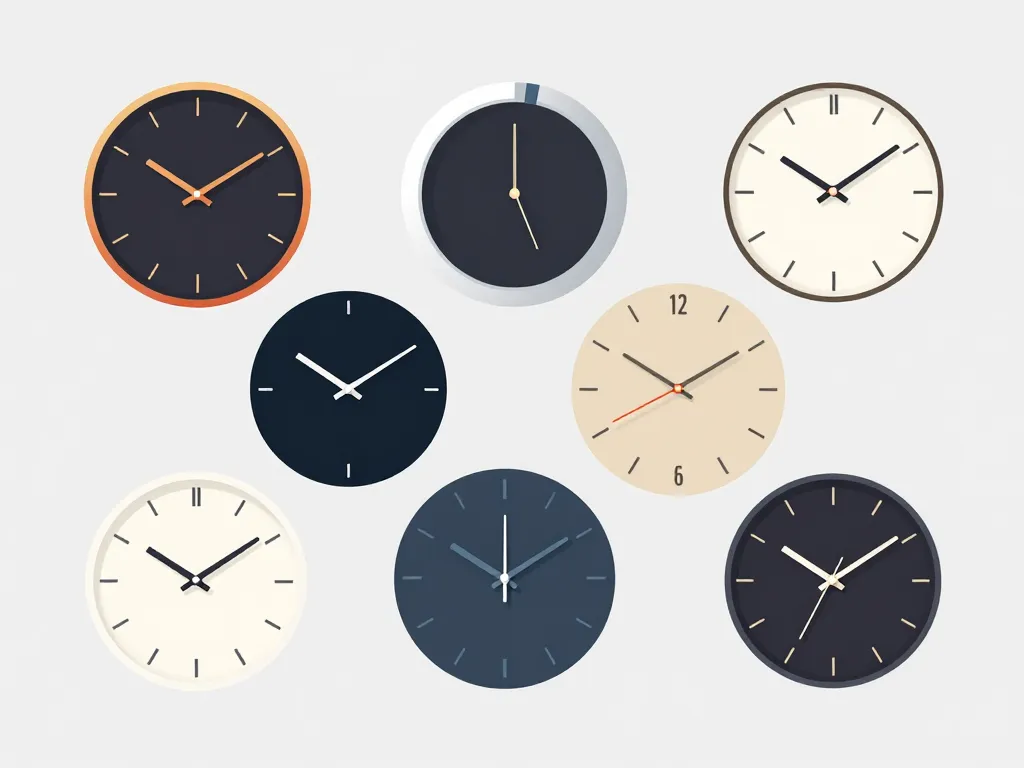 Différents modèles horloge murale digitale design