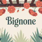 bignone inconvénients, fleurs orangées, grimpante pergola