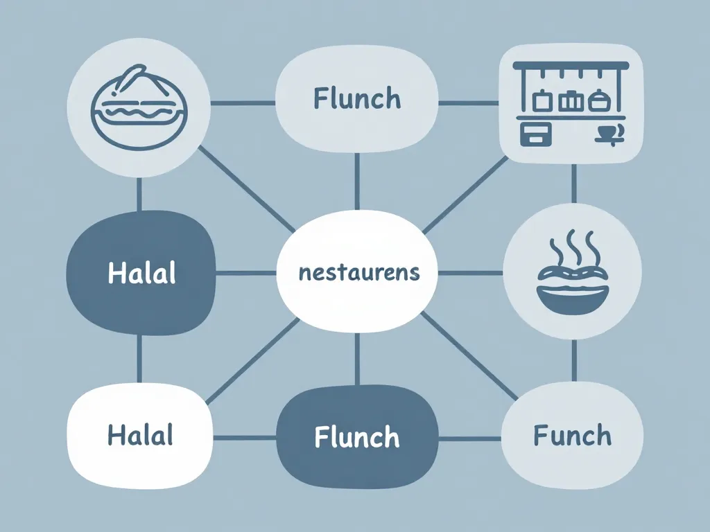 Diagramme situation halal flunch options locales