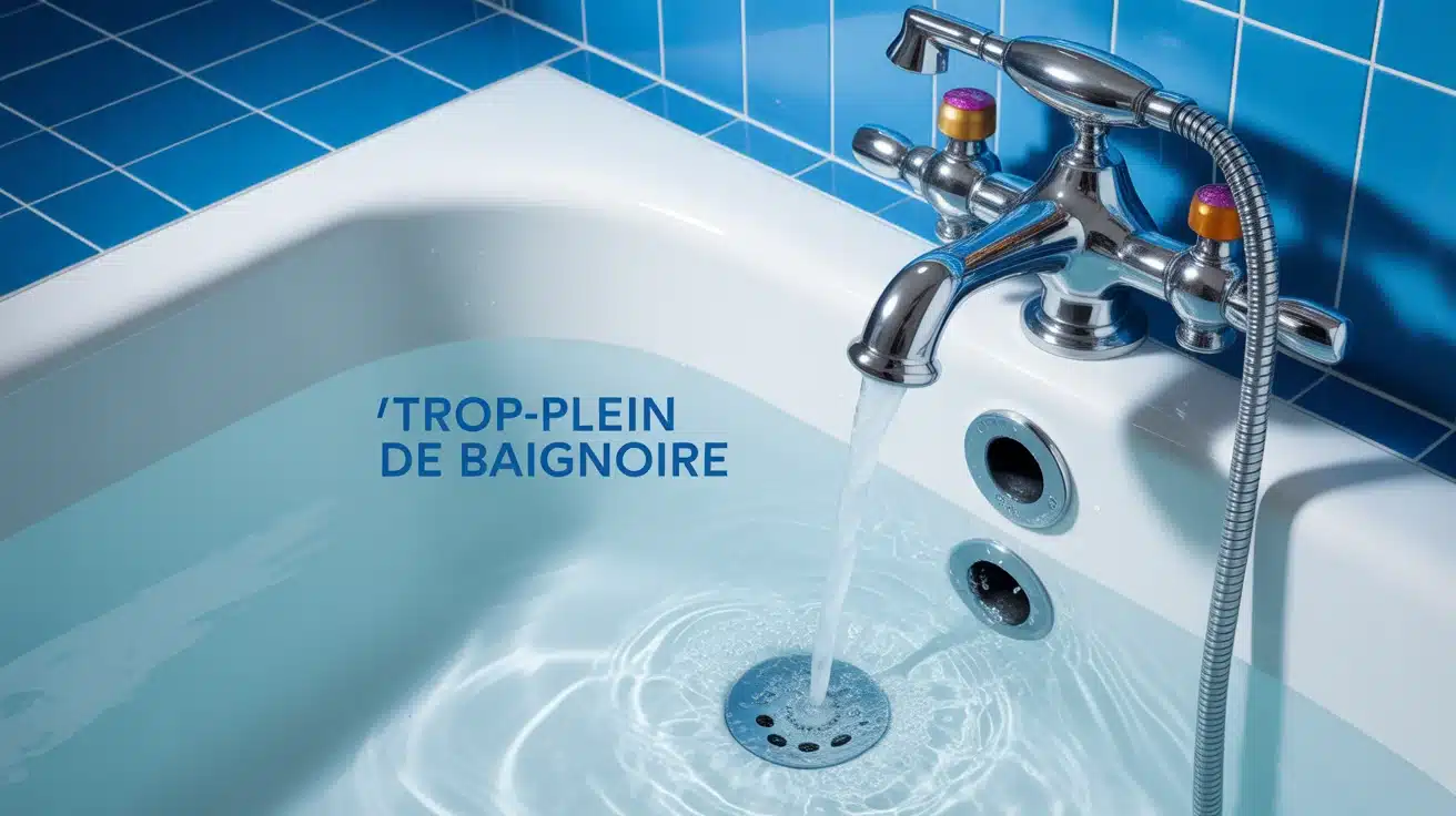 trop plein baignoire système