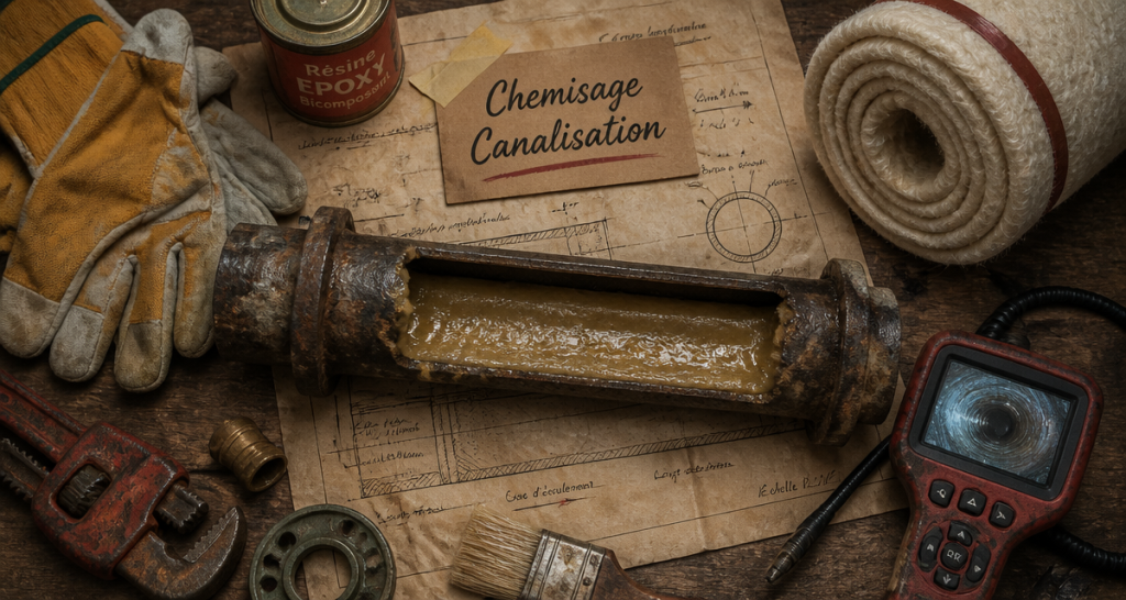 chemisage canalisations outils atelier