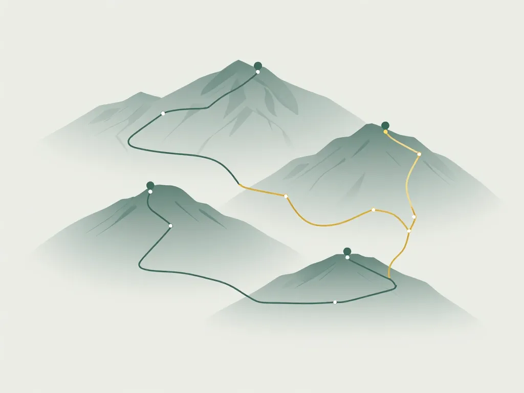 GR 400 en 4 jours schéma itinéraire et variantes