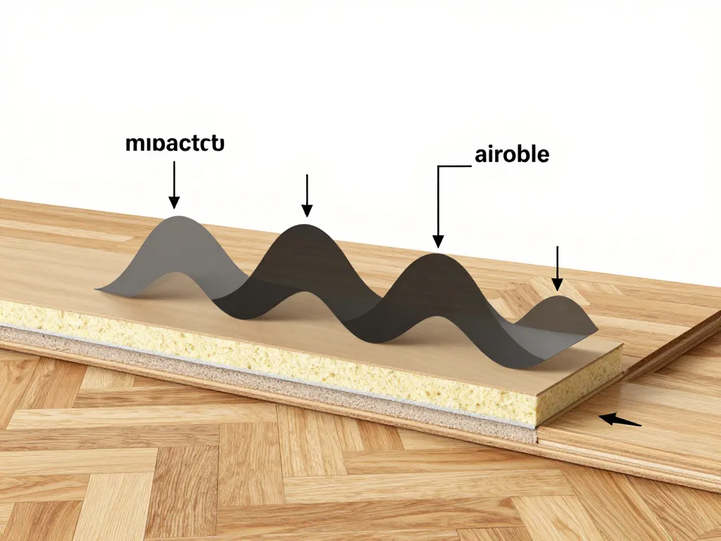 isolation phonique parquet schéma bruit impact et aérien