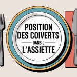 position des couverts dans l'assiette assiette stylisée restaurant