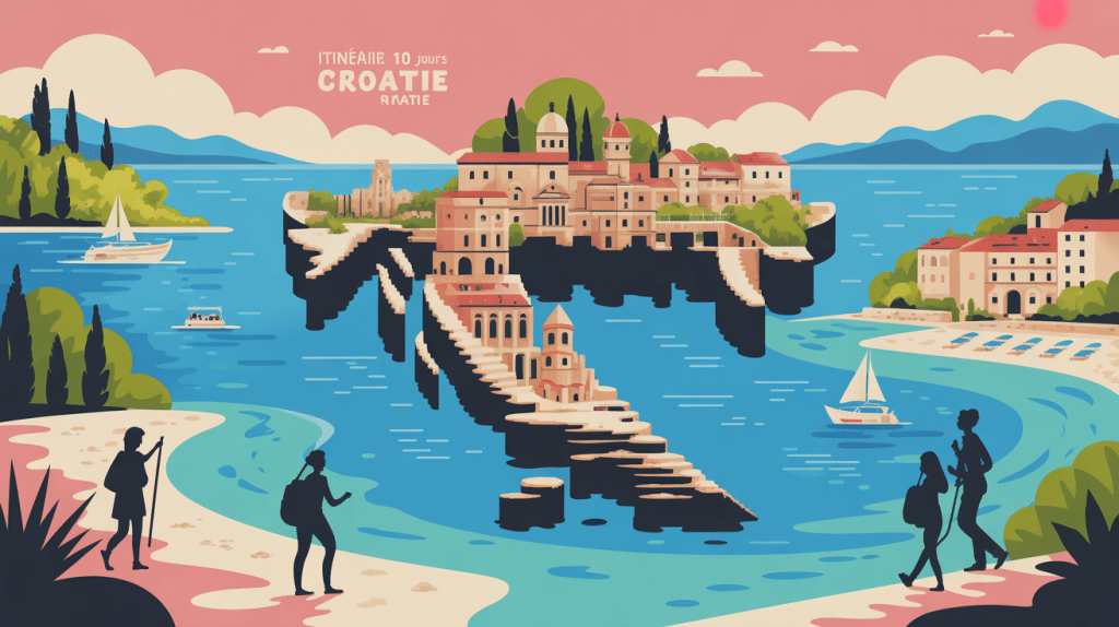 Que visiter en Croatie en 10 jours illustration itinéraire voyage